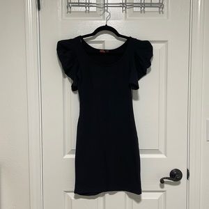 Black bodycon dress